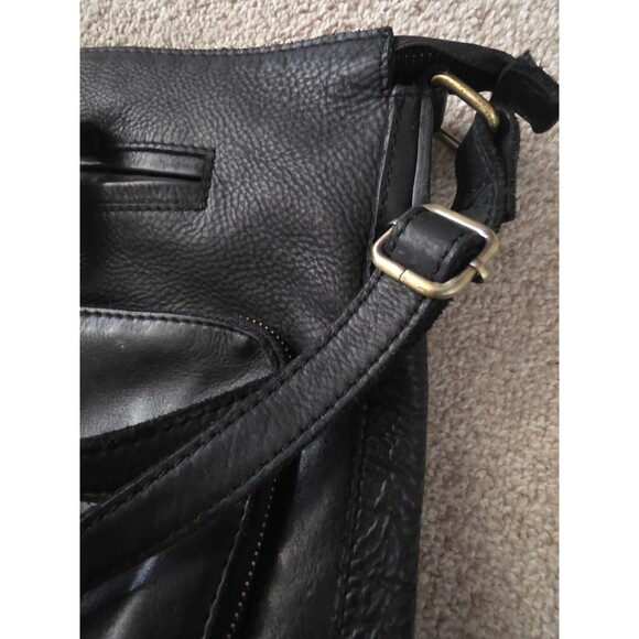 Milo Purse Genuine Leather Organizer Bag Black Shoulder Crossbody Canada - Picture 5 of 14